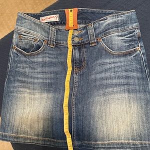 Denim mini skirt